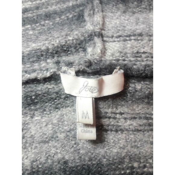Joie  Cardigan Sweater Sleeveless Pocket Gray Open Front Hooded Size Medium - Picture 6 of 7